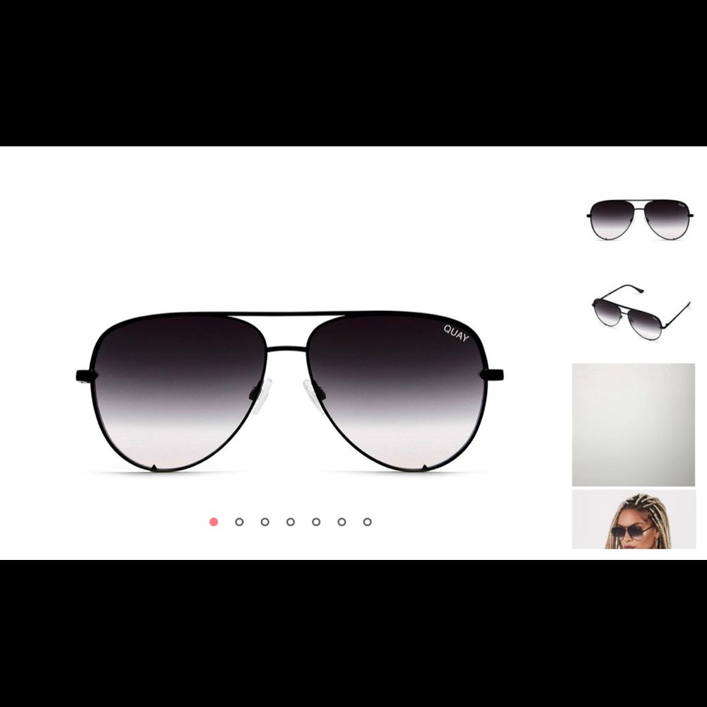 QUAY AUSTRALIA “High key” Aviator Sunglasses